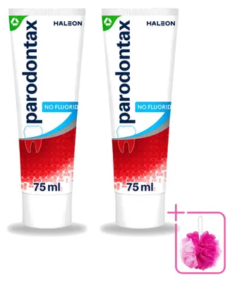 Immagine prodotto di 2 confezioni di dentifricio Parodontax senza fluoro - 75 ml ciascuna - confezione risparmio - 2 pezzi