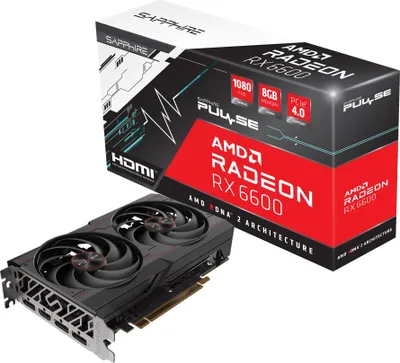 Produktbild von Sapphire PULSE Radeon RX 6600 AMD 8 GB GDDR6