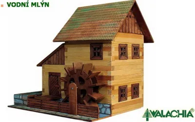 Produktbild von Walachia 8594036430167 - Nr. 16 Wassermühle Holz Modellbauset, Modellbahn Spur 1/ LGB