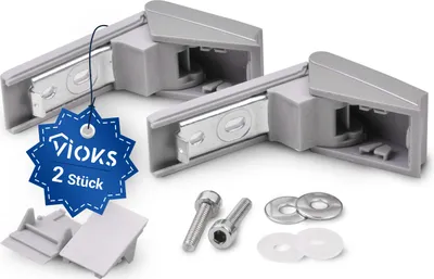 Produktbild von VIOKS Türgriff Griff Set 2x Alternativ Liebherr 9590178 Stangenformgriff für Kühlschrank