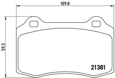 Produktbild von Brembo Bremsbelagsatz, Scheibenbremse Vorderachse P 24 073