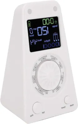 Produktbild von Digital Metronom - Elektronisches Reitmahl - Musikpraxis - Mit BT Lautsprecher - 13x8x7 cm - Weiß