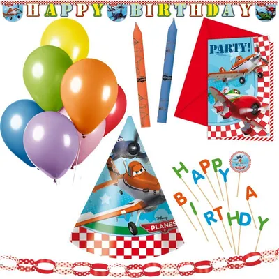 Produktbild von Planes Party Deko Partyset Kindergeburtstag