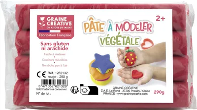 Image de Pâte à modeler végétale rouge