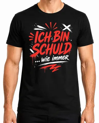 Productafbeelding van "Ik ben schuldig, zoals altijd," sarcastisch, grappig, statement T-shirt, zwart, maat L