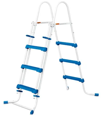 Obrázok produktu pre Letné vlny oceľový rebrík do bazéna bazénové príslušenstvo biela/modrá 64x146 cm