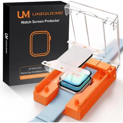 Obrázok produktu pre Ochranná fólia, 2 kusy, pre Apple Watch 9/8/7, 41 mm, ochrana proti poškriabaniu, celopriehľadná