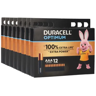 Immagine prodotto di 96x Duracell MN2400 AAA Micro Batterie Optimum (8x 12er Blister)