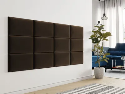 Obrázok produktu pre Čalúnený nástenný panel 50x30 PAG - hnedý