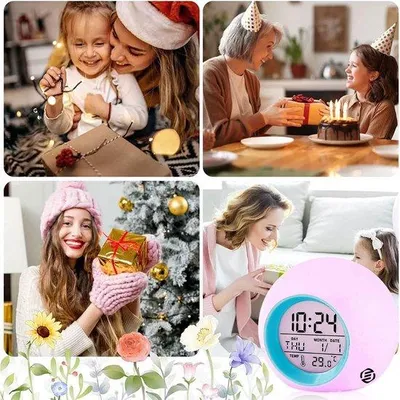Zdjęcie produktu dla Cyfrowy budzik dla dzieci z lampką nocną