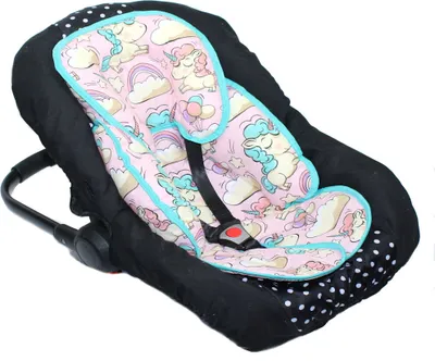 Produktbild von Sitzverkleinerer Baumwolle Kind für Auto Kindersitz Baby Schale Einsatz Einlage- 19 - Einhorn