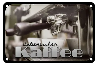 Produktbild von Blechschild Hinweis 18x12cm italienischer Kaffee