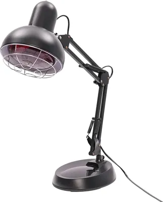 Obrázek produktu pro Infračervené červené světlo – terapeutická lampa – výkon 150 W – nastavitelná ramena a hlava – měkké světlo bezpečné pro oči – úleva od bolesti a regenerace svalů – elektrické