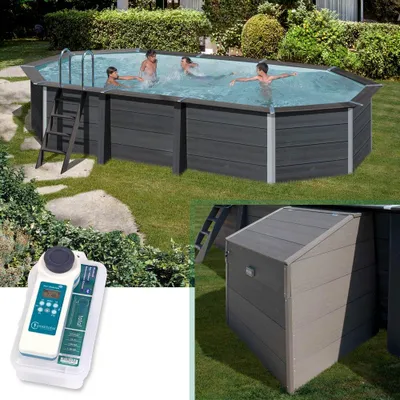 Produktbild von Set BASIC+ Composite Ovalpool 6,64 x 3,86 x 1,24 m