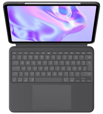Produktbild von Logitech Combo Touch, QWERTZ, Deutsch, Trackpad, 1,9 cm, 1 mm, Apple