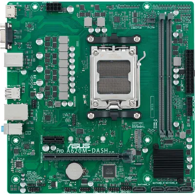 Obrázek produktu pro ASUS PRO A620M-DASH-CSM, AMD, Zásuvka AM5, Zásuvka AM5, DDR5-SDRAM, 96 GB, DIMM