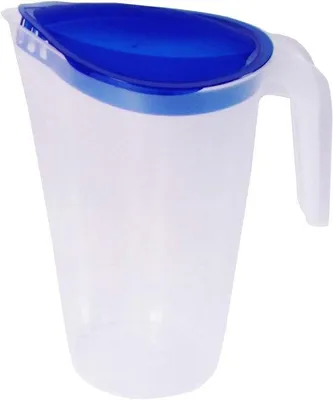 Productafbeelding van Waterkan met Drupvrije Schenker - 1,75L Sapdispenser voor Koelkast - Blauw