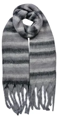 Produktbild von Clayre & Eef Winterschal Damen 39x200 cm Grau Synthetisch