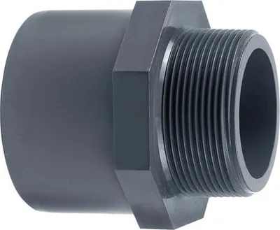 Produktbild von PVC-Gewindestück Ø 75 x 90 mm K - 2 1/2" AG