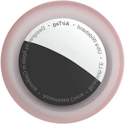 Image de Étui autocollant rose pour AirTag, pour télécommande ou téléphone