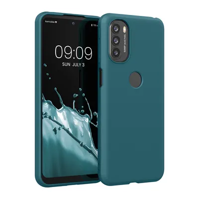 Produktbild von kwmobile Hülle kompatibel mit Motorola Moto G31 / Moto G41 Hülle - weiches TPU Silikon Case - Cover geeignet für kabelloses Laden - Petrol