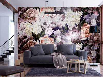 Immagine prodotto di Carta da parati fotografica in tessuto non tessuto fiori 400x280 cm carta da parati murale XXL corridoio motivo pianta peonia peonie natura colorata b-C-0823-a-a