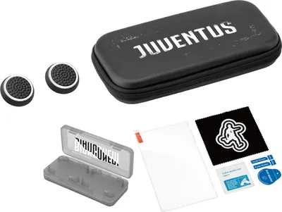 Produktbild von Juventus PT-GA-AC-06, Zubehör-Set, Nintendo Switch, Schwarz, Kratzresistent, Schockresistent, Klare Bildschirmschutzfolie, Nintendo