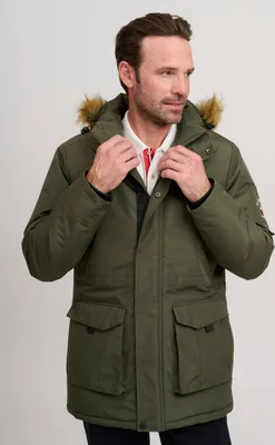 Produktbild von FQ1924 FQAegir Herren Winterparka Parka Winterjacke mit Stehkragen
