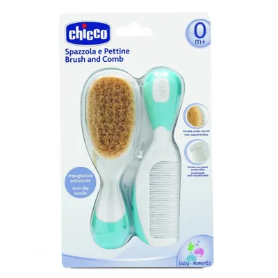 Image de Chicco 00006569200000 brosse à cheveux/peigne Peigne à cheveux Bleu, blanc 2 pièce(s)