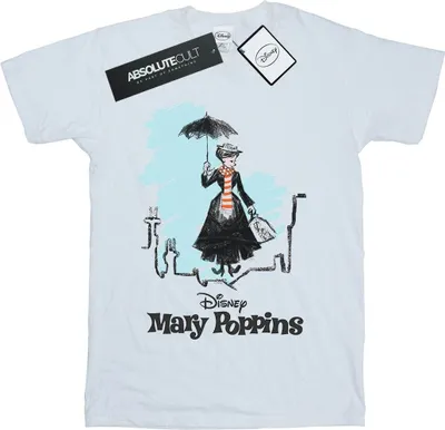 Produktbild von Disney - "Rooftop Landing" T-Shirt für Damen BI17063 (M) (Weiß)