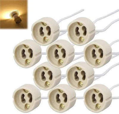 Productafbeelding van GU10 Lamphouder 10 Stuks - Aansluiting voor LED en Halogeen Lampen