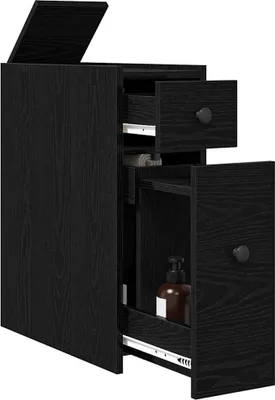 Produktbild von " " Badezimmermöbel-Set Schwarz Eichen-Optik 80x18x60 cm NeuMöbel 6625643