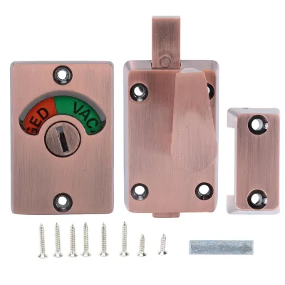 Image de Serrure de porte de cloison avec poignée Toilettes publiques Toilettes Serrure à pêne indicateur Accessoires