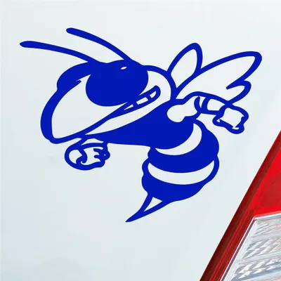 Produktbild von Auto Aufkleber Killer Biene Bee Kill Tuning 10x8 cm Dunkelblau Sticker Heckscheibenaufkleber