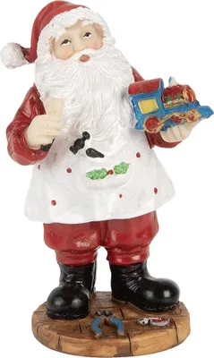 Obrázek produktu pro Clayre & Eef Vánoční dekorace figurka Otec Vánoc 13 cm červená plastová