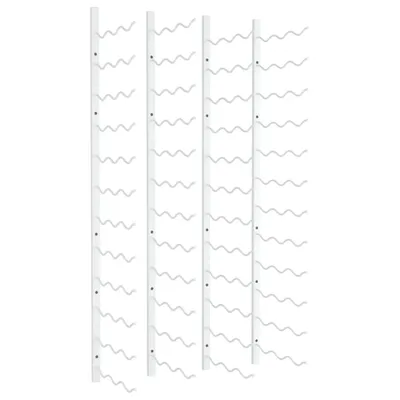 Produktbild von vidaXL Wand-Weinregal für 36 Flaschen 2 Stk. Weiß Eisen