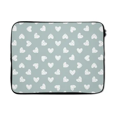 Produktbild von MuchoWow® Laptop Hülle 15 Zoll Grün - Gestaltung - Geometrie - Muster Laptoptasche - Laptoptasche - Sleeve - Rundum-Schutz