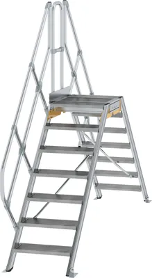 Produktbild von MUNK Überstieg 45° inkl. einen Handlauf, Stufenbreite 600mm, 2x7 Stufen