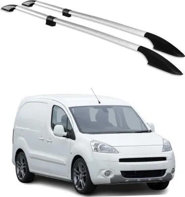 Image de Barres de toit longitudinales pour Citroen Berlingo 2008-2018 L1 Aluminium Gris