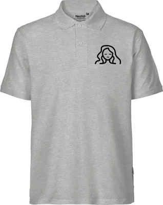Produktbild von Huuraa Herren Polo Shirt Jungfrau Sternzeichen Symbol 3XL Sport Grey Bio Baumwolle Fairtrade Poloshirt Geschenkidee