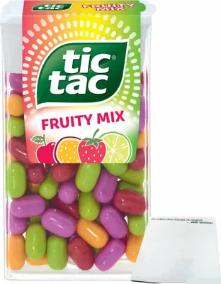 Produktbild von tic tac Fruity Mix (54g Dose) + usy Block