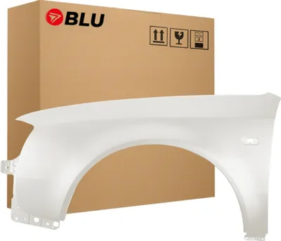 Produktbild von BLU Kotflügel Passend für Audi A6 C5 LY9G Links Weiss Casablanca | 1997-2001 | Vorderseite Vorne | Lackiert | Einbaufertig