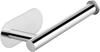Produktbild von Edelstahl-Toilettenpapierhalter, selbstklebend, silber, 2-teilig