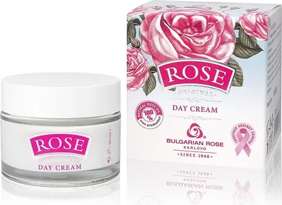 Zdjęcie produktu dla Bulgarian Rose Day Cream Rose Original, 50 ml