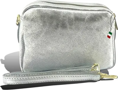 Image de Sac Florence en cuir argenté D2OTF809J