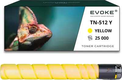 Image de Toner pour Konica Minolta A33K252 / TN512Y-TN512Y A33K252 / TN512Y jaune (yellow) | Remplacement pour C554 C454