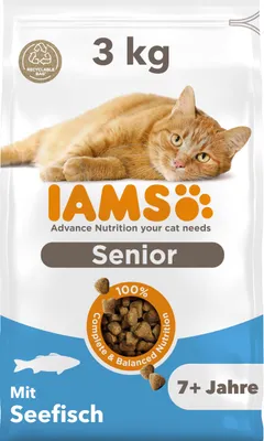Productafbeelding van IAMS Kattenvoer Senior, visvariant, 3 kg
