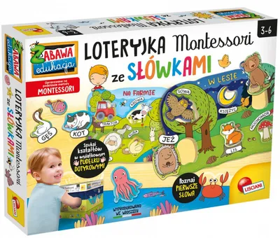 Zdjęcie produktu dla Lisciani Montessori Loteryjka Ze Słówkami Montess