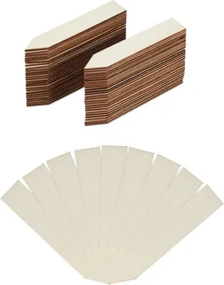 Produktbild von 60er-Pack Holz Pflanzenetiketten pfeilförmig, wiederverwendbar & beschriftbar