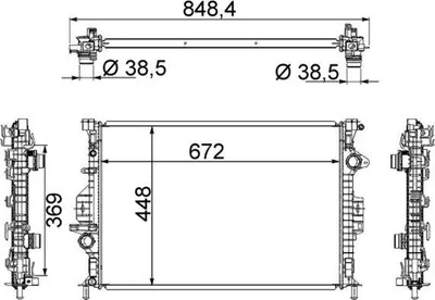 Obrázek produktu pro Chladič Pro Ford Mondeo/Volvo S60/S80 07-